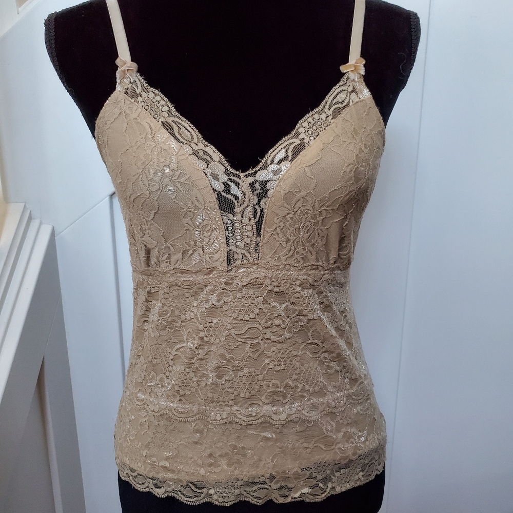 Nude Lace stretch camisole